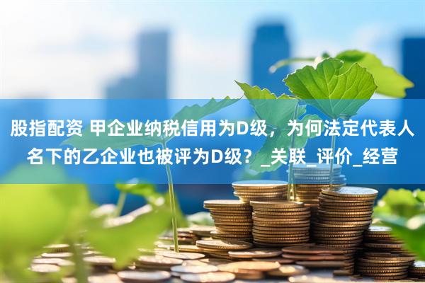 股指配资 甲企业纳税信用为D级，为何法定代表人名下的乙企业也被评为D级？_关联_评价_经营
