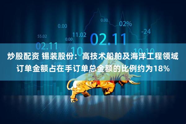炒股配资 锡装股份：高技术船舶及海洋工程领域订单金额占在手订单总金额的比例约为18%